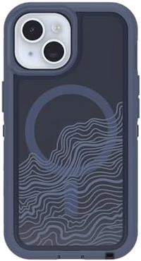 OtterBox iPhone 17e, 16e, 15, 14, & 13 Defender Pro Series XT Clear Case - Offgrid Blue thumbnail 1