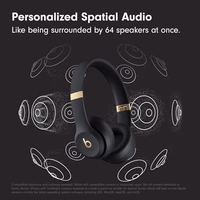 Beats Solo 4 - Wireless On-Ear Bluetooth Headphones, Up to 50-Hour Battery Life, Ultra-Lightweight Comfort, Powerful and Balanced Sound, Apple & Android Compatible - Black & Gold thumbnail 4