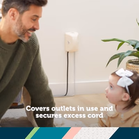 Safety 1st Outlet Cover with Cord Shortener for Baby Proofing thumbnail 4