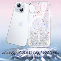 JETech Glitter Case for iPhone 15 Plus 6.7-Inch Compatible with MagSafe, Clear Cute Bling Sparkle for Women and Girls, Shiny Shockproof Magnetic Sparkly Phone Cover (Clear) thumbnail 3