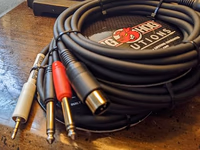 Pig Hog PD-R1403 Dual RCA (Male) to Dual 1/4" Mono (Male) Cable, 3 Feet thumbnail 2