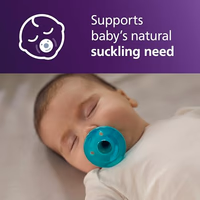Philips Avent Soothie Baby Pacifiers - 100% Silicone Pacifiers for Babies 0-3 Months, One-Piece Design, BPA-Free, Extra Durable, Green, 4 Pack, Model SCF190/41 thumbnail 2