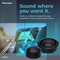 Pioneer TS-T15 3/4" 120 W Max Power, Polyester Fiber Soft Dome - Tweeter (pair) thumbnail 3