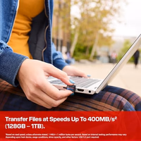 SANDISK 512GB Extreme Fit USB-C Flash Drive - Up to 400MB/s Read speeds, USB 3.2 Gen 1, USB Type-C - Plug-and-Stay Storage - Black - SDCZ530-512G-G46 thumbnail 3