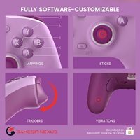 GameSir G7 SE Wired Controller for Xbox Series X|S, Xbox One & Windows 10/11, Plug and Play Gaming Gamepad with Hall Effect Joysticks/Hall Trigger, 3.5mm Audio Jack (Purple) thumbnail 4