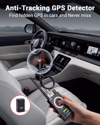 Hidden Camera Detectors, Anti Spy Camera Finder, GPS Tracker Detector, Hidden Devices Detector for Airbnb, Hotels, Bathroom, Home, Office (Black) thumbnail 4