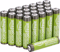 Amazon Basics 24-Pack Rechargeable AAA NiMH High-Capacity Batteries, 850 mAh, 1.2V, Recharge up to 500x Times, Pre-Charged thumbnail 5