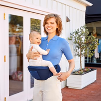 Ergobaby Lift Ergonomic Baby Hip Seat Carrier with Storage, Comfortable Wide Waistbelt and Lumbar Support (17lbs - 45lbs) - Anti-slip Toddler Carrier - Midnight Blue thumbnail 2