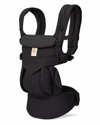 Ergobaby Omni Classic Baby Carrier Newborn to Toddler - Breathable Baby Carriers for Summer - All-Position Carrier with Lumbar Support (7-45 Pounds), Cotton, Pure Black thumbnail 1