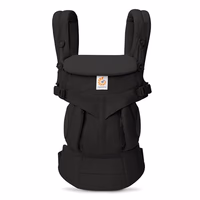 Ergobaby Omni Classic Baby Carrier Newborn to Toddler - Breathable Baby Carriers for Summer - All-Position Carrier with Lumbar Support (7-45 Pounds), Cotton, Pure Black thumbnail 3
