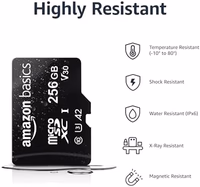 Amazon Basics microSDXC Memory Card with Full Size Adapter, A2, U3, Read Speed up to 100 MB/s, 256GB, Black thumbnail 4