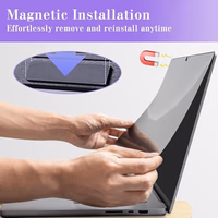 Removable Magnetic Privacy Filter for 12.5 inch 16:9, Anti Spy Anti-Glare Laptop Monitor Screen Protector, Blue Light Blocking Film for Notebook 12.5''（283 * 166） mm thumbnail 5