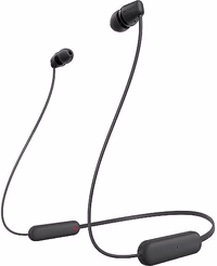 Sony WI-C100 Wireless in-Ear Bluetooth Headphones with Built-in Microphone, Black thumbnail 1