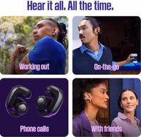 Bose Ultra Open Earbuds - Bluetooth Open Ear Earbuds with OpenAudio for Awareness, Clip-On Design for Comfort, Water Resistant, Up to 48 Hrs of Playtime, Driftwood Sand - Limited Edition Color thumbnail 5