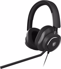 MSI Maestro 300 Gaming Headset – 40mm Neodymium Drivers, Unidirectional (Cardioid) Mic, Lightweight Comfort, Cross Platform Connectivity thumbnail 1