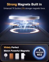 Lanhiem Magnetic for iPhone 17 Pro Case Waterproof, Built in Screen Protector & Camera Protection, [Compatible with MagSafe] Full Body Dustproof Heavy Duty Rugged Phone Case 6.3'' (Black) thumbnail 4