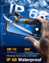 Lanhiem Magnetic for iPhone 17 Pro Case Waterproof, Built in Screen Protector & Camera Protection, [Compatible with MagSafe] Full Body Dustproof Heavy Duty Rugged Phone Case 6.3'' (Black) thumbnail 3