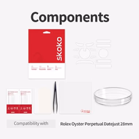 skoko [2 Pack] Screen & Back & Buckle Protective Film Compatible with Rolex Datejust 28mm Ref. 279160 279161 279163 279171 279173 279174, Transparent Clear Skin thumbnail 2