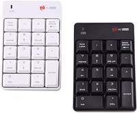 Wireless Numeric Keypad - with Nano Receiver,2.4G 18 Keys Numpad for Laptop Desktop PC Windows (White) thumbnail 5
