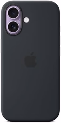 Apple iPhone 17 Silicone Case with MagSafe and Camera Control: Lightweight Phone Case, Wireless Charging Compatible, Smooth Matte Finish; Black thumbnail 1