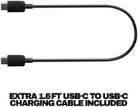 Skullcandy Hesh Evo Wireless Over-Ear Bluetooth Headphones with Extra USB-C Charging Cable, Noise Isolating, 36 Hours Battery, Foldable Lightweight Design, Microphone for iPhone Android - True Black thumbnail 2