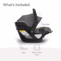 UPPAbaby Mesa V3 Infant Car Seat - Easy Installation + SmartSecure Technology - Attaches to Stroller | Base + Infant Insert Included - Greyson (Charcoal Mélange) thumbnail 2