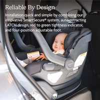 UPPAbaby Mesa V3 Infant Car Seat - Easy Installation + SmartSecure Technology - Attaches to Stroller | Base + Infant Insert Included - Greyson (Charcoal Mélange) thumbnail 5