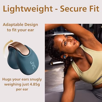 JVC Nearphones Open Ear True Wireless Headphones - Open Ear Earbuds - Bluetooth 5.3-24H Playback - IPX4 Water Resistant - Built-in Mic - Awareness & Comfort - Ear Clip Earbuds - HANP1TA thumbnail 4