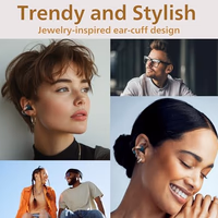 JVC Nearphones Open Ear True Wireless Headphones - Open Ear Earbuds - Bluetooth 5.3-24H Playback - IPX4 Water Resistant - Built-in Mic - Awareness & Comfort - Ear Clip Earbuds - HANP1TA thumbnail 3