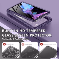 Hekodonk for Samsung Galaxy S25 Ultra Case Glitter,Compatible with MagSafe[Built-in Tempered Glass Screen Protector & Camera Lens Protection] Full Body Shockproof Protective Bling Phone Case,Amethyst thumbnail 4