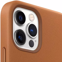 Apple iPhone 12 Pro Max Leather Case MHKL3ZM/A Saddle Brown thumbnail 3