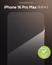 ZAGG Glass+ Screen Protector for iPhone 16 Pro Max – 3X Stronger Tempered Glass with Reinforced Edges, Scratch & Smudge Resistant, InvisibleShield, Easy Installation thumbnail 2