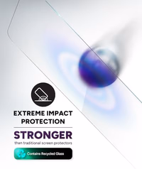 ZAGG Glass+ Screen Protector for iPhone 16 Pro Max – 3X Stronger Tempered Glass with Reinforced Edges, Scratch & Smudge Resistant, InvisibleShield, Easy Installation thumbnail 4