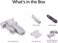 DJI Osmo Mobile SE, 3-Axis Phone Gimbal for iPhone, Android, Built-in Tripod, Selfie Stick, Gimbal Stabilizer for iphone, Andriod, ActiveTrack 6.0, Vlogging Stabilizer for Youtube, TikTok, Travel thumbnail 3
