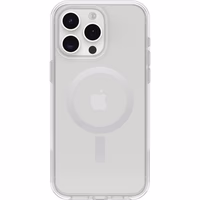 OtterBox iPhone 15 Pro MAX (Only) Symmetry Series Clear Case (Clear), Snaps to MagSafe, Ultra-Sleek, Raised Edges Protect Camera & Screen thumbnail 1