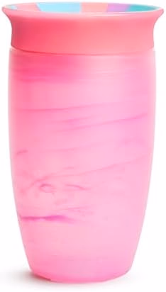 Munchkin® Miracle® 360 Toddler Sippy Cup, Spill Proof, 10 Ounce, Tropical Swirl, Pink/Multi
