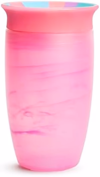 Munchkin® Miracle® 360 Toddler Sippy Cup, Spill Proof, 10 Ounce, Tropical Swirl, Pink/Multi thumbnail 1