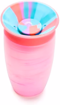 Munchkin® Miracle® 360 Toddler Sippy Cup, Spill Proof, 10 Ounce, Tropical Swirl, Pink/Multi thumbnail 3
