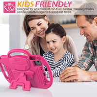 AVAWO Kids Case for iPad (A16) 11th Generation 11 Inch 2025 & iPad 10th Generation 10.9" 2022, iPad Air M4/M3 2026/2025 Shockproof Rugged Protective with Shoulder Strap/Handles/Kickstand Cover, Rose thumbnail 3