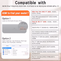 AVAWO Kids Case for iPad (A16) 11th Generation 11 Inch 2025 & iPad 10th Generation 10.9" 2022, iPad Air M4/M3 2026/2025 Shockproof Rugged Protective with Shoulder Strap/Handles/Kickstand Cover, Rose thumbnail 2