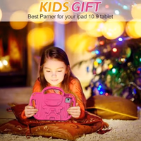 AVAWO Kids Case for iPad (A16) 11th Generation 11 Inch 2025 & iPad 10th Generation 10.9" 2022, iPad Air M4/M3 2026/2025 Shockproof Rugged Protective with Shoulder Strap/Handles/Kickstand Cover, Rose thumbnail 4