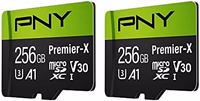 PNY 256GB Premier-X Class 10 U3 V30 microSDXC Flash Memory Card 2-Pack thumbnail 2