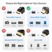Cable Matters 48Gbps 8K Micro HDMI Coiled Cable 1-3ft with 8K@60Hz, 4K@240Hz and HDR Support, Micro HDMI Cable Coiled for Laptops, Cameras, DSLRs, Camcorders, Portable Screens and Monitors thumbnail 2
