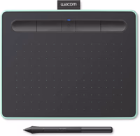 Wacom Intuos Small Bluetooth Graphics Drawing Tablet, Portable for Teachers, Students and Creators, 4 Customizable ExpressKeys, Compatible with Chromebook Mac OS Android and Windows - Pistachio thumbnail 1