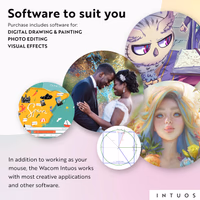 Wacom Intuos Small Bluetooth Graphics Drawing Tablet, Portable for Teachers, Students and Creators, 4 Customizable ExpressKeys, Compatible with Chromebook Mac OS Android and Windows - Pistachio thumbnail 3