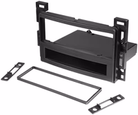 Scosche GM1587B Single DIN Radio Install Dash Kit with Pocket Compatible with Select 2004-12 Chevrolet, Pontiac and Saturn Vehicles - Aftermarket Car Stereo Installation Kit - Does Not Fit Double DIN thumbnail 1