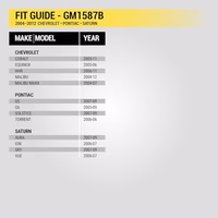 Scosche GM1587B Single DIN Radio Install Dash Kit with Pocket Compatible with Select 2004-12 Chevrolet, Pontiac and Saturn Vehicles - Aftermarket Car Stereo Installation Kit - Does Not Fit Double DIN thumbnail 3