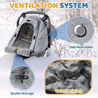 Orzbow Winter Car Seat Cover Baby | Waterproof Infant Carseat Cover Compatible with Doona Car Seats and Strollers, Breathable Baby Carseat Canopy, Baby Winter Essentials, Light Grey thumbnail 4