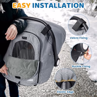 Orzbow Winter Car Seat Cover Baby | Waterproof Infant Carseat Cover Compatible with Doona Car Seats and Strollers, Breathable Baby Carseat Canopy, Baby Winter Essentials, Light Grey thumbnail 5