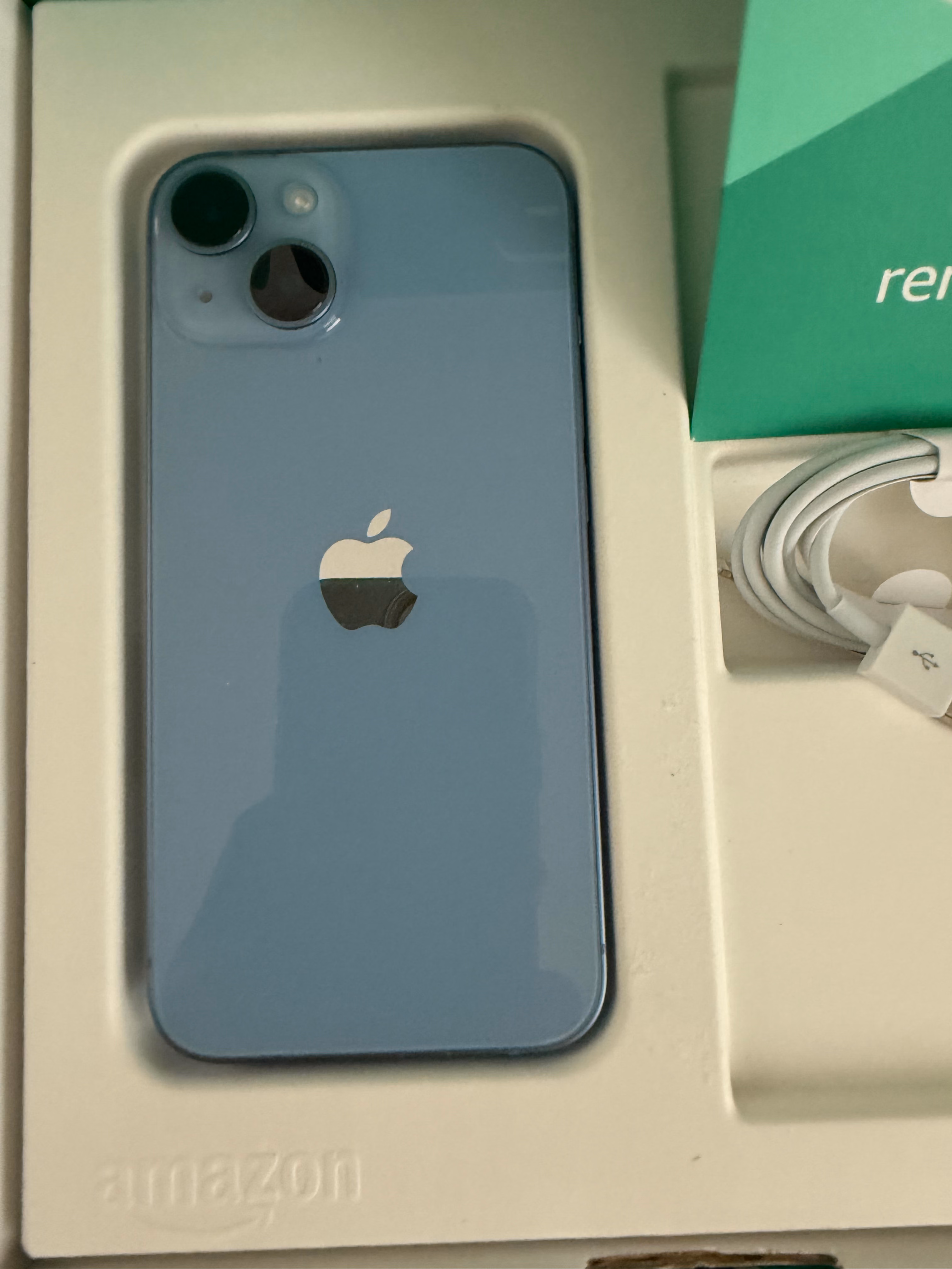 Apple iPhone (Amazon Renewed Premium) 14, 128GB, Blue - Unlocked thumbnail 5